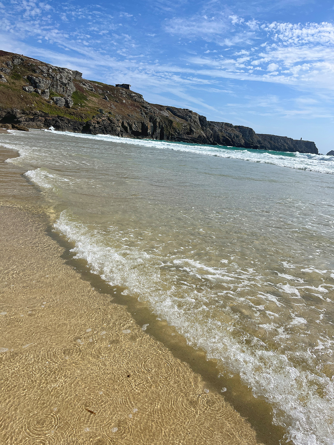 Bretagne mit Kindern - Westküste Bretagne mit Kindern - die Westküste. Hier der Surfstrand - Plage de Pen Hat auf der Halbinsel Crozon.